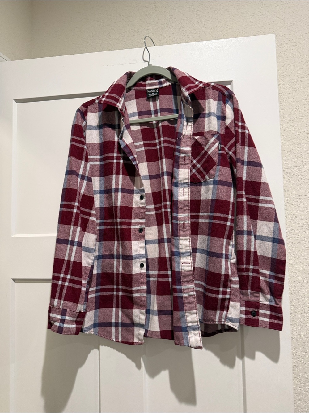 Hurley Kids Red Plaid Button-Down Shirt